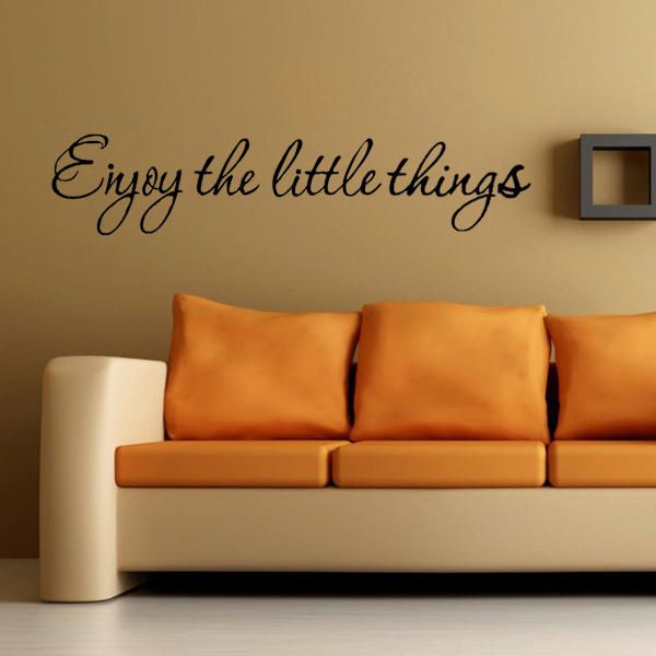 Diy Enjoy The Little Thing Extraíble Art Vinilo Cita Etiqueta De La Pared Mural