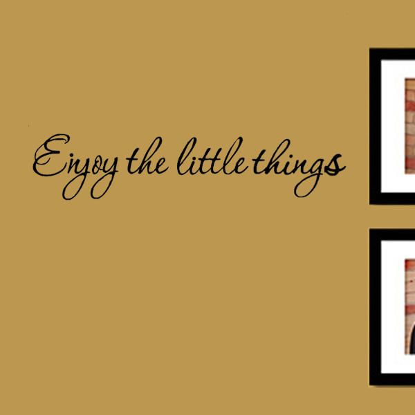 Diy Enjoy The Little Thing Extraíble Art Vinilo Cita Etiqueta De La Pared Mural