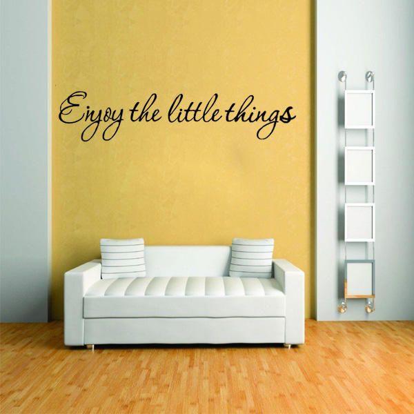 Diy Enjoy The Little Thing Extraíble Art Vinilo Cita Etiqueta De La Pared Mural