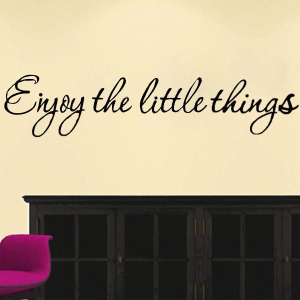 Diy Enjoy The Little Thing Extraíble Art Vinilo Cita Etiqueta De La Pared Mural