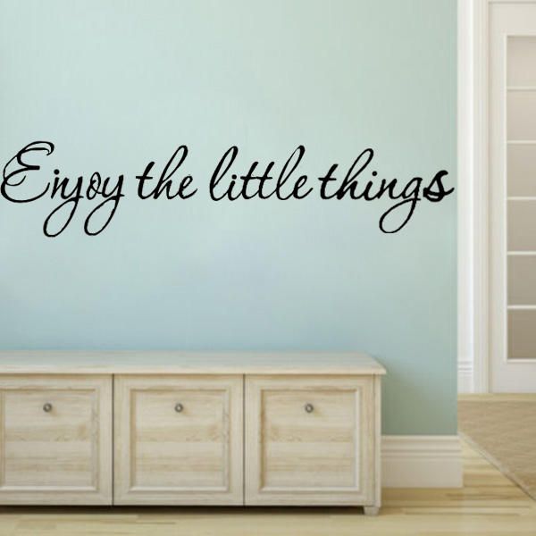 Diy Enjoy The Little Thing Extraíble Art Vinilo Cita Etiqueta De La Pared Mural