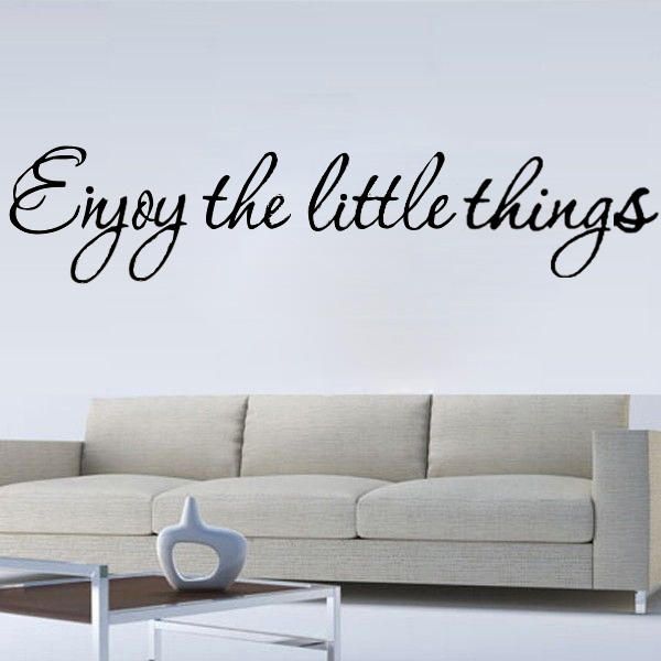 Diy Enjoy The Little Thing Extraíble Art Vinilo Cita Etiqueta De La Pared Mural