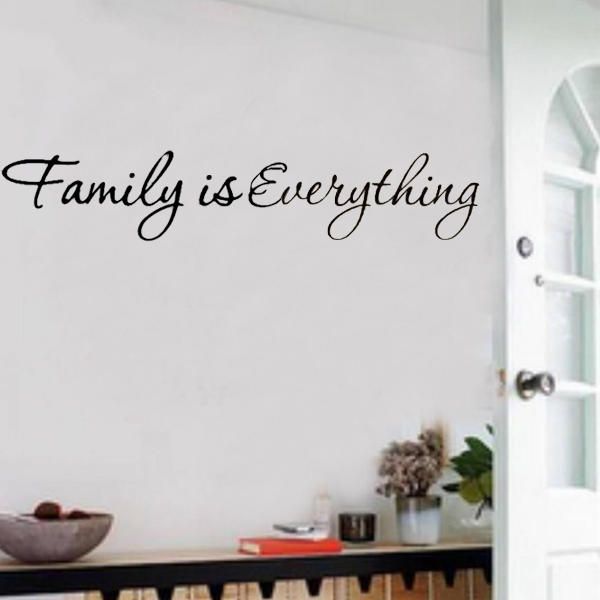 Diy Family Is Everything Extraíble Decoración Del Hogar Arte Vinilo Cita Etiqueta De La Pared