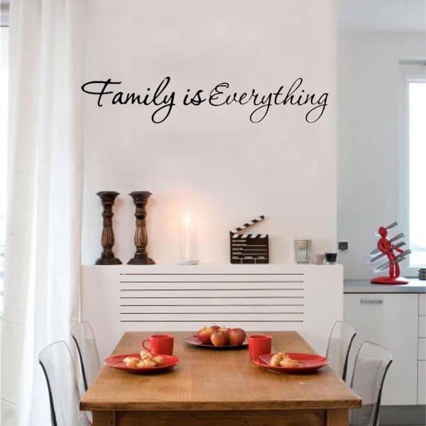 Diy Family Is Everything Extraíble Decoración Del Hogar Arte Vinilo Cita Etiqueta De La Pared