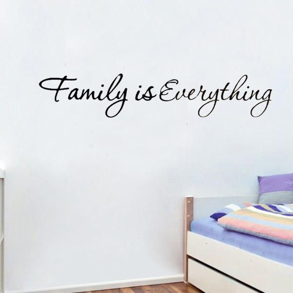 Diy Family Is Everything Extraíble Decoración Del Hogar Arte Vinilo Cita Etiqueta De La Pared