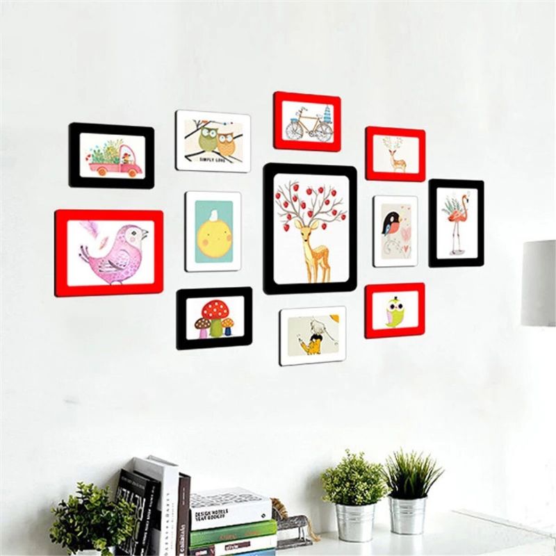 Diy Marcos De Fotos Magnéticos Coloridos Para Nevera Marco De Fotos Con Imán Para Decoración De Pared Para Sala De Estar