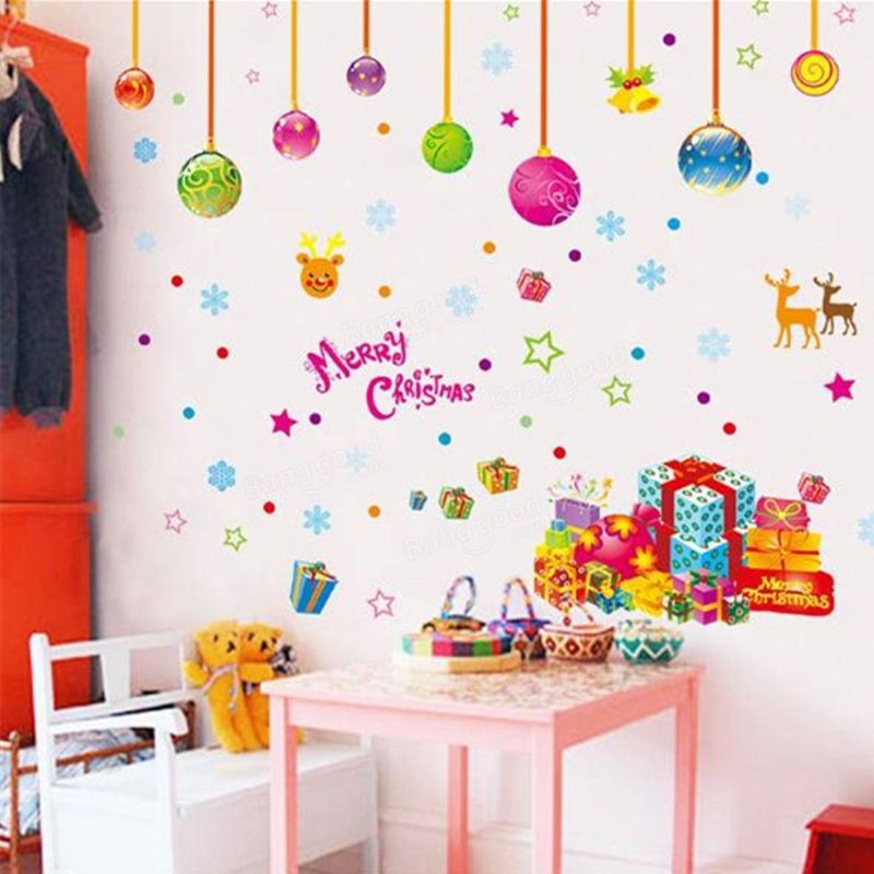 Diy Pegatina Decoración De Pared Feliz Navidad Santa Extraíble Arte Ventana Puerta Casa Roma