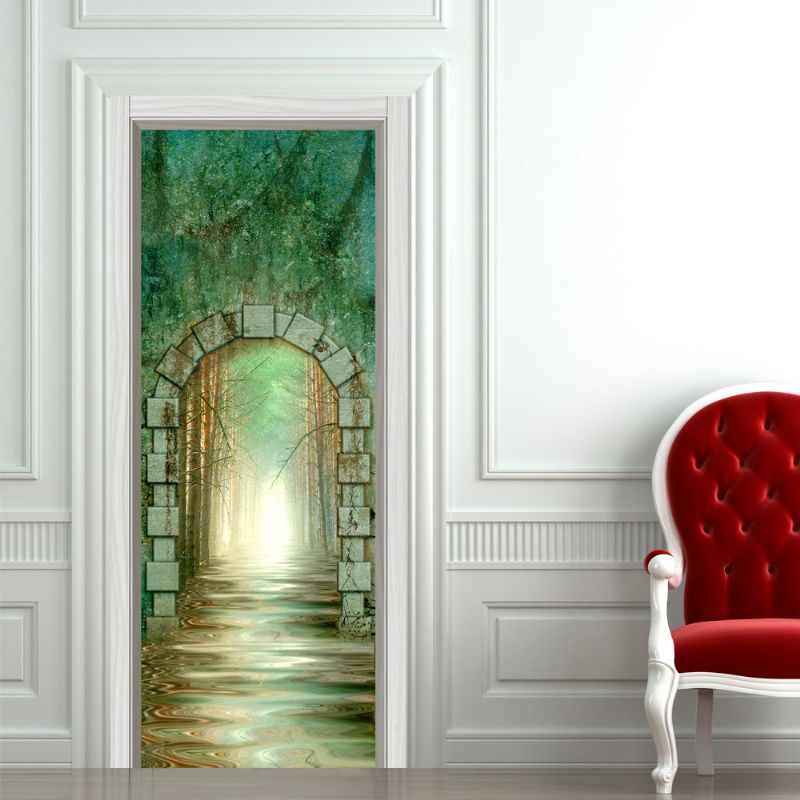 Doraemon's Random Door 3d Wall Stickers Multi-patrón Creativo Impermeable Wall Decos Home Art