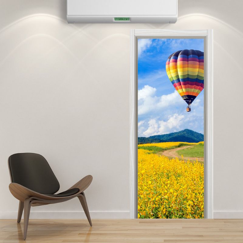 Doraemon's Random Door 3d Wall Stickers Multi-patrón Creativo Impermeable Wall Decos Home Art