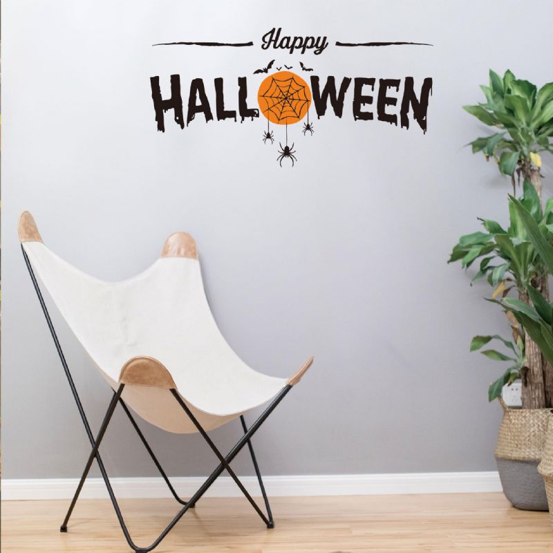 Feliz Halloween Etiqueta De La Pared Decoraciones De La Habitación Mural Art Decal Sticker Murales Room Decal Wallpaper