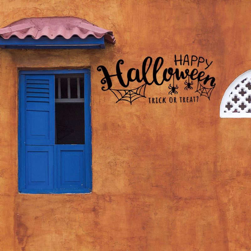 Feliz Halloween Etiqueta De La Pared Decoraciones De La Habitación Mural Art Decal Sticker Murales Room Decal Wallpaper