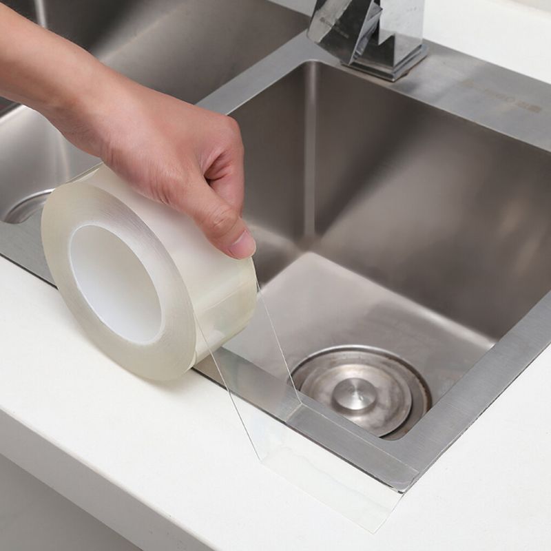 Fregadero De Cocina Moho Resistente Al Agua Cinta Transparente Autoadhesiva Fuerte Cinta De Separación De Baño Tira Autoadhesiva Sello De Agua Para Piscina