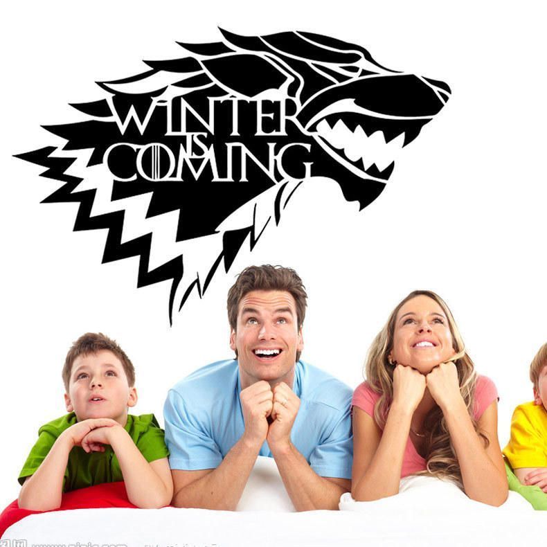 Game Of Thrones House Stark Wolf Vinilo Adhesivo Calcomanía Hbo Winter Is Coming