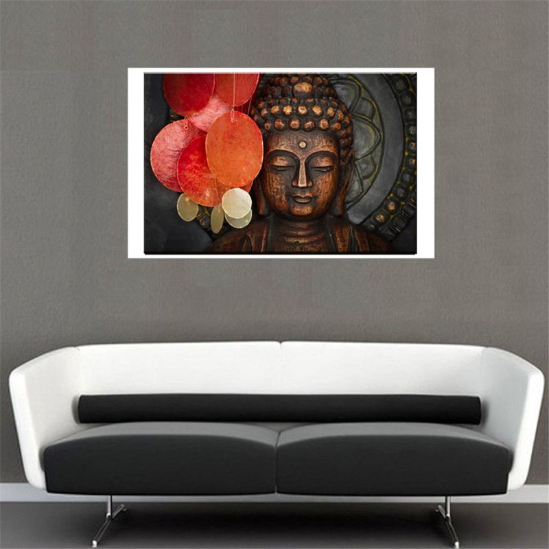 Hd Estatua Meditación Pintura Impresión En Cambric Home Room Etiqueta De La Pared Decoración Del Arte