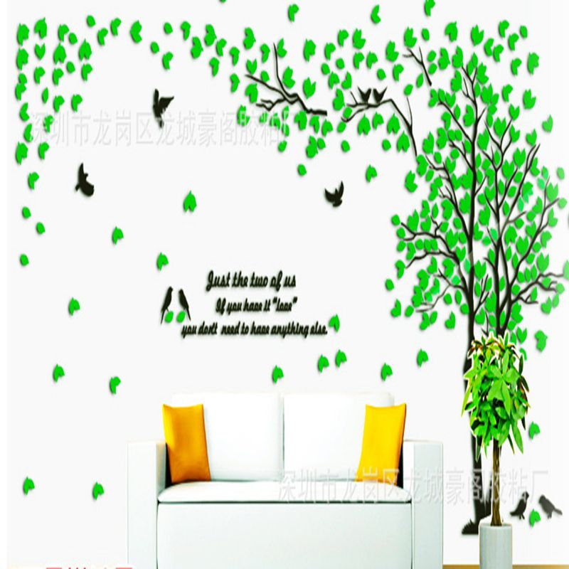 Hermoso Árbol 3d Diy Espejo Tatuajes De Pared Pegatinas Arte Hogar Habitación Vinilo Decoración Etiqueta De La Pared