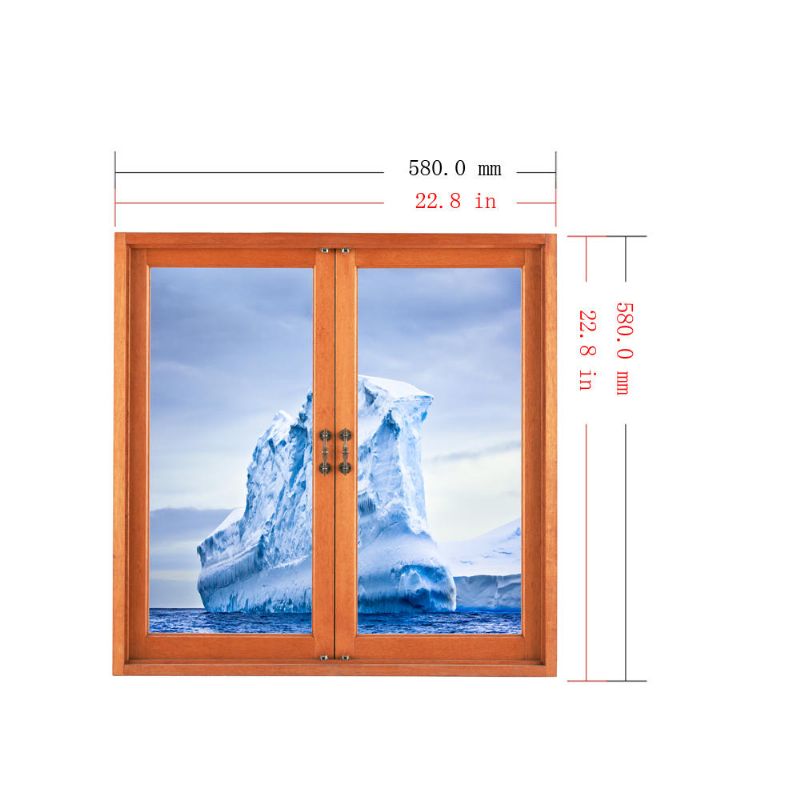 Iceberg 3d Vista De Ventana Artificial Calcomanías De Pared 3d Barrera Frígida Pag Pegatinas Decoración De La Pared Del Hogar Regalo