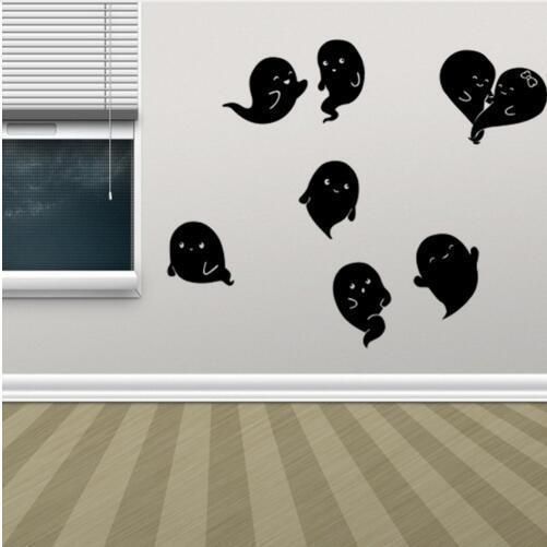 Kst-8 Pegatinas De Pared De Pvc De Halloween Fantasma Sala De Estar Dormitorio Decoración Pegatinas De Pared