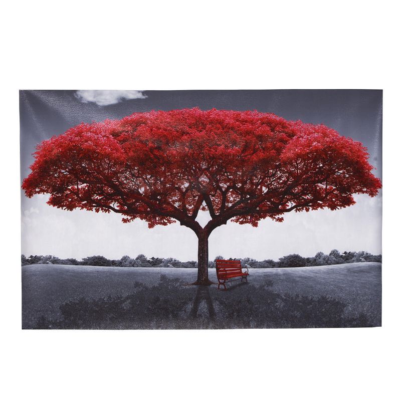 Lienzo De Árbol Rojo Grande Decoración De Pared Moderna Para El Hogar Pinturas Artísticas Impresión De Imagen Sin Marco Decoraciones Para El Hogar