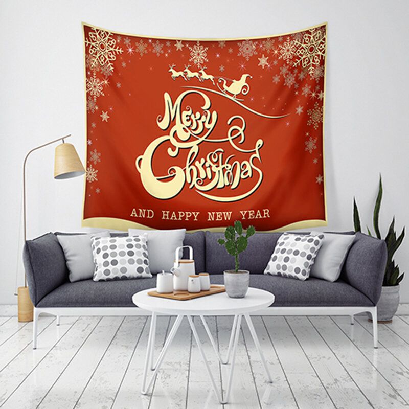 Lwg7 Tapiz Navideño Con Estampado De Papá Noel Para Colgar En La Pared Tapiz Artístico Decoraciones Navideñas Para Decoración Del Hogar