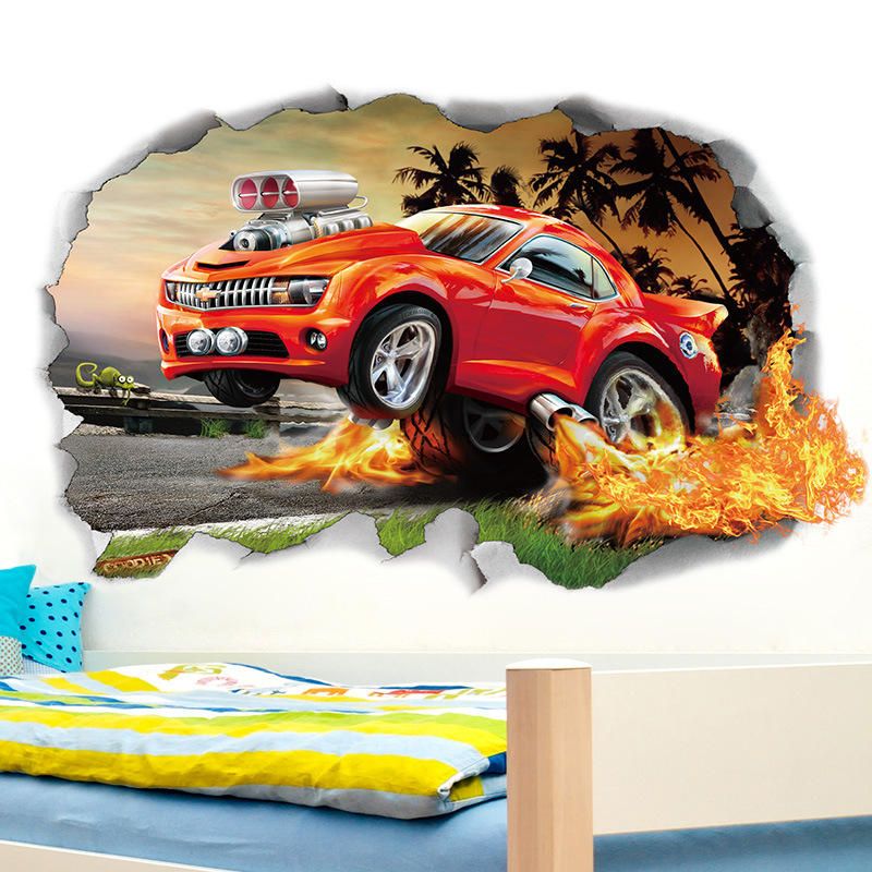 Miico 3d Pegatinas De Pared De Pvc Creativas Decoración Del Hogar Arte Mural Extraíble Calcomanías De Pared De Coche