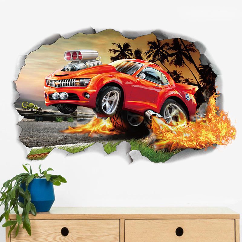 Miico 3d Pegatinas De Pared De Pvc Creativas Decoración Del Hogar Arte Mural Extraíble Calcomanías De Pared De Coche