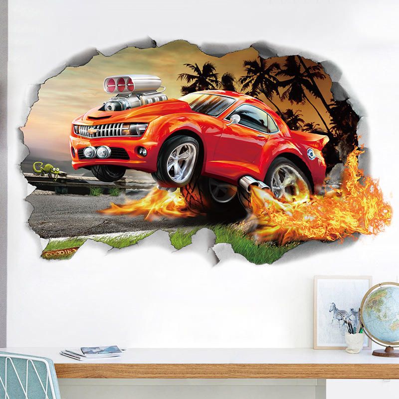 Miico 3d Pegatinas De Pared De Pvc Creativas Decoración Del Hogar Arte Mural Extraíble Calcomanías De Pared De Coche