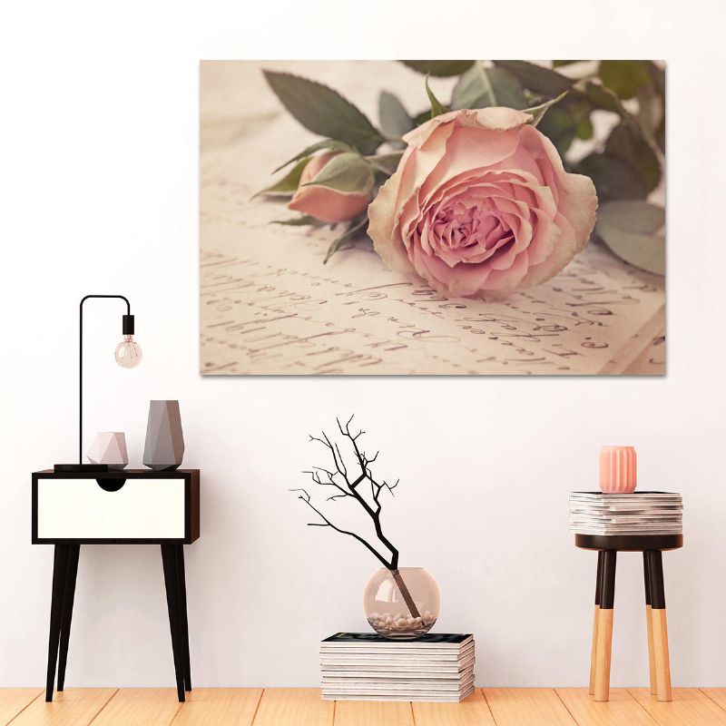 Modern Pink Rose Nordic Flowers Impresión En Lienzo Pinturas Artísticas Imagen Impresa Decoración De Pared Sin Marco