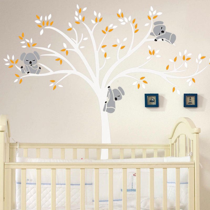 Mural Extraíble Koala Tree Wall Sticker Calcomanías Para Niños Home Room Nursery