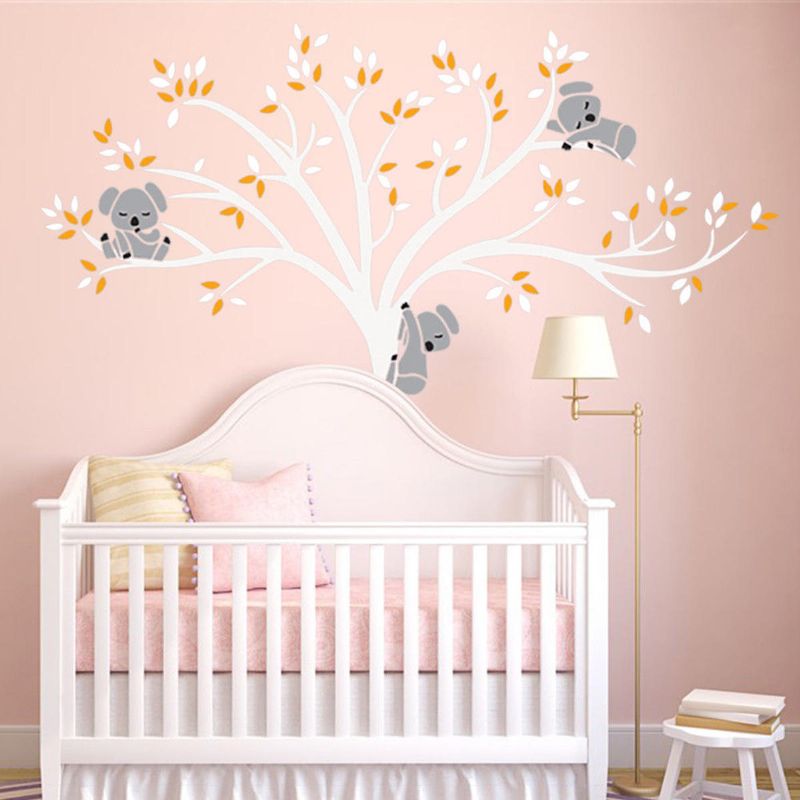 Mural Extraíble Koala Tree Wall Sticker Calcomanías Para Niños Home Room Nursery