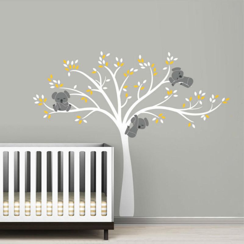 Mural Extraíble Koala Tree Wall Sticker Calcomanías Para Niños Home Room Nursery