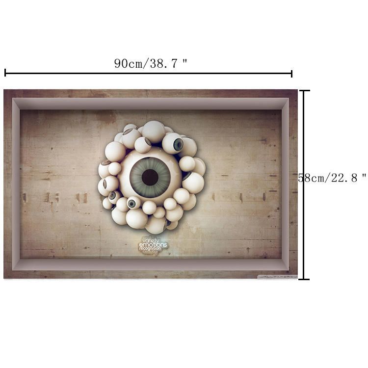 Pag 3d Baño Antideslizante Patrón De Globo Ocular Pegatina De Suelo Impermeable Lavable Decoración De La Habitación De Ducha