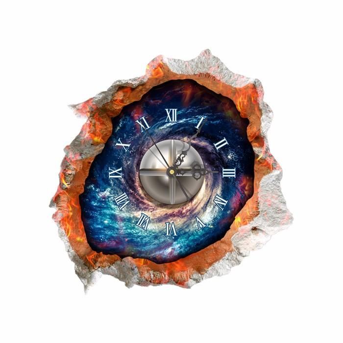 Pag Sticker 3d Wall Decals Reloj Starry Sky Wall Hole Sticker Home Wall Decor Gift