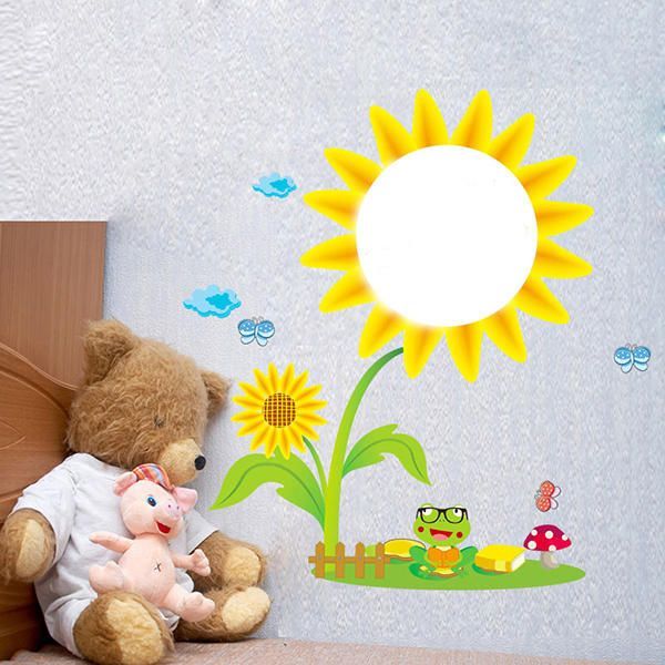 Pegatina De Pared Lavable Creativa Para Niños Decoración De Habitación De Bloc De Dibujo De Girasol