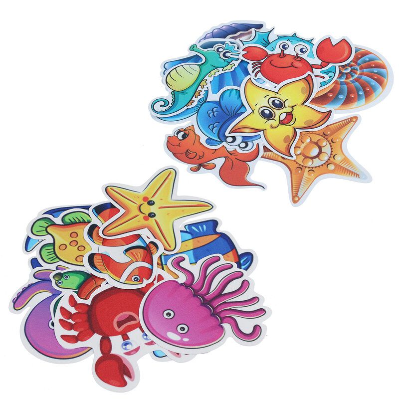 Pegatinas Antideslizantes Para Bañera Baby Shower Pegatina Impermeable Ocean Fish Adhesivo Antideslizante Decoración De Baño