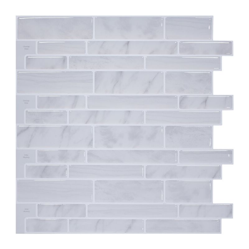 Pegatinas De Pared 3d Azulejos De Cocina Baño Etiqueta Autoadhesiva De La Cubierta 12x12 Pulgada