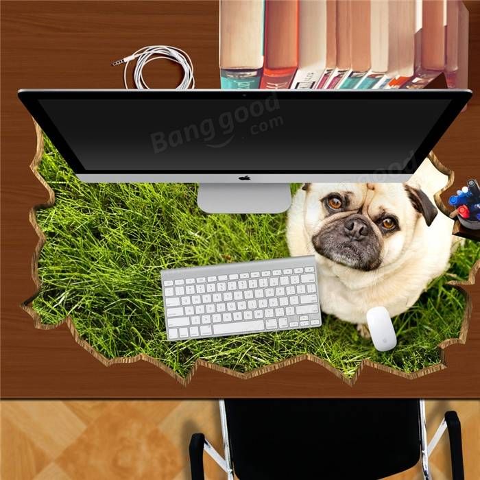 Perro Mascota Césped Pag Sticker 3d Adhesivo De Escritorio Pegatinas De Pared Hogar Pared Escritorio Decoración De Mesa Regalo