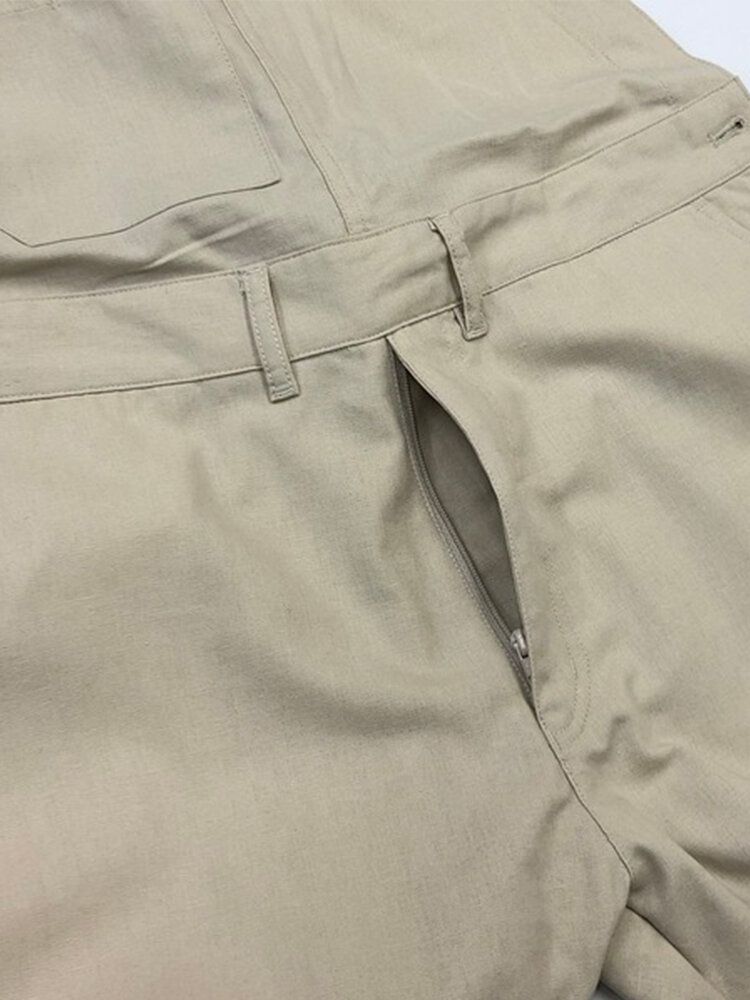 Mono De Mono Con Bolsillos Sueltos 100% Algodón Para Hombre Un Pantalón