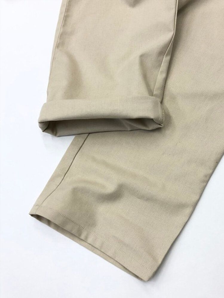 Mono De Mono Con Bolsillos Sueltos 100% Algodón Para Hombre Un Pantalón