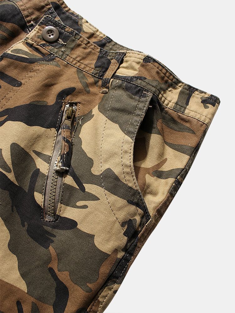 Pantalones Cargo De Camuflaje Utility Street 100% Algodón Para Hombre