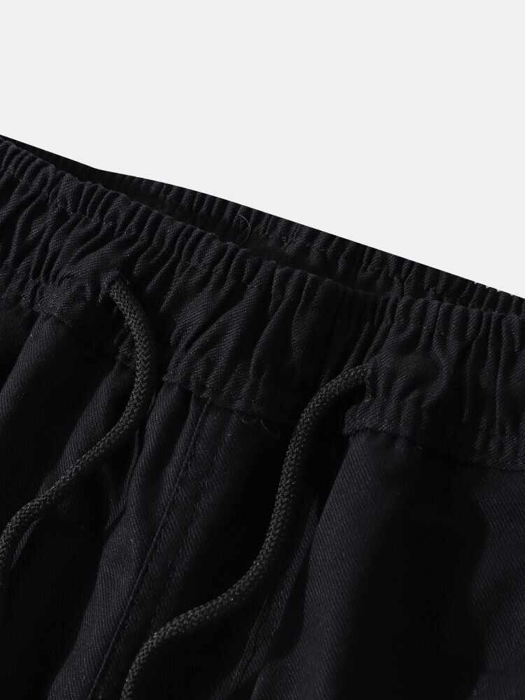 Pantalones De Chándal Con Puños De Algodón Con Apliques De Rayas Laterales Para Hombre