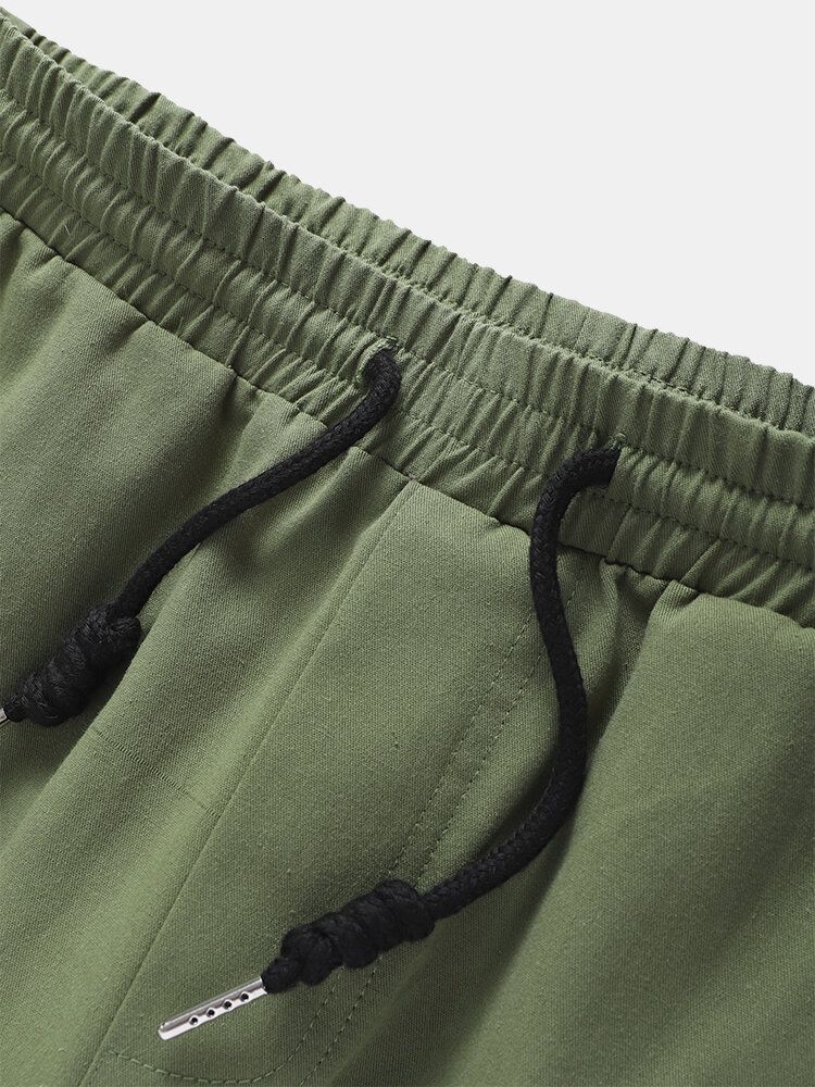 Pantalones De Chándal De Retazos De Algodón 100% En Contraste De Color Para Hombre