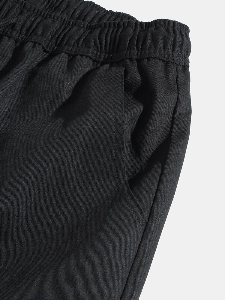 Pantalones De Jogging Cargo Con Cordón Elástico En El Tobillo Con Apliques De Múltiples Bolsillos Para Hombre