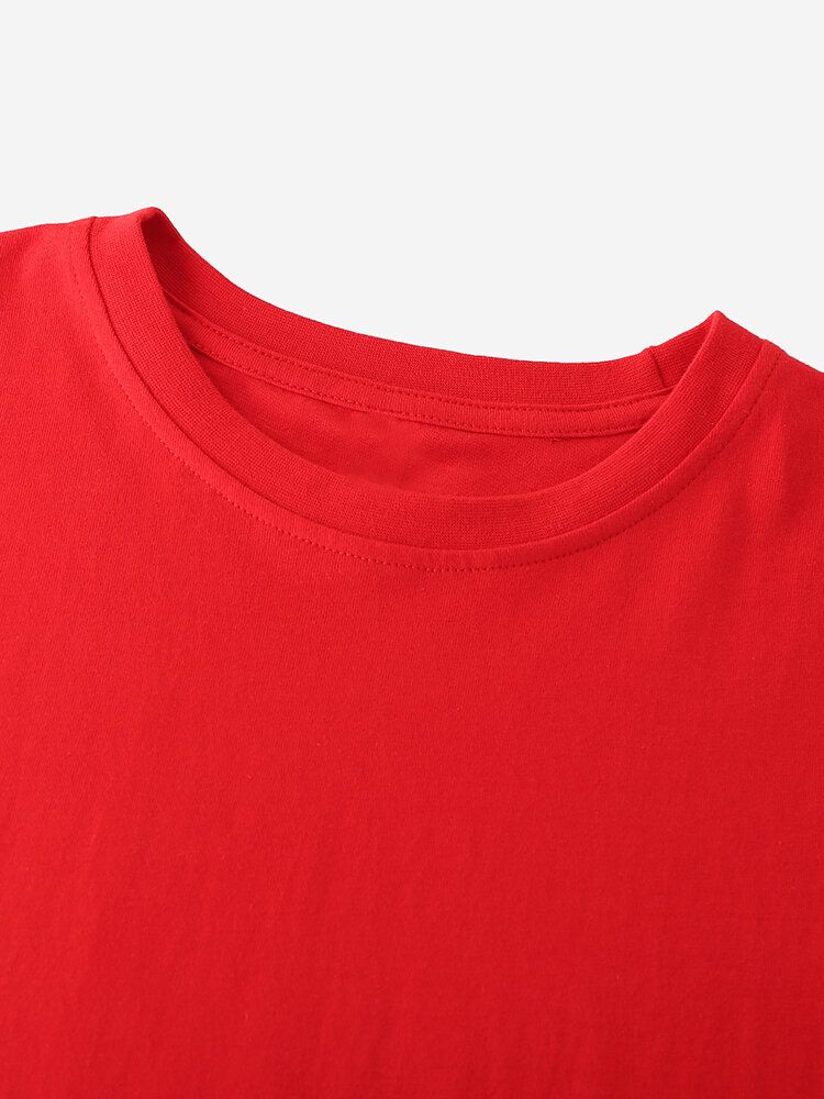 Camisetas Sin Mangas Informales De Color Sólido Transpirable 100% Algodón Para Hombre