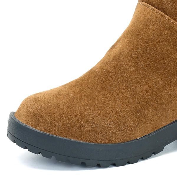 Botas De Invierno A Media Pierna Para Mujer Forro De Piel Sintética Pisos Casuales