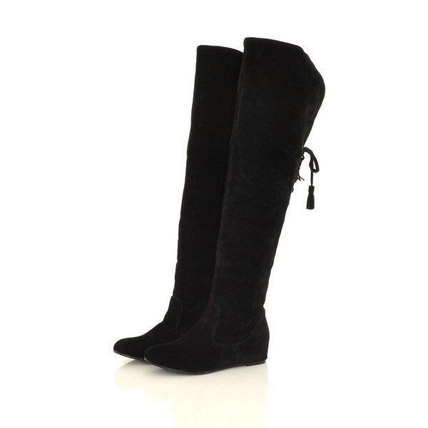 Botas Largas Cálidas Con Cordones Altos Para Mujer De Invierno Botas De Tacón Plano