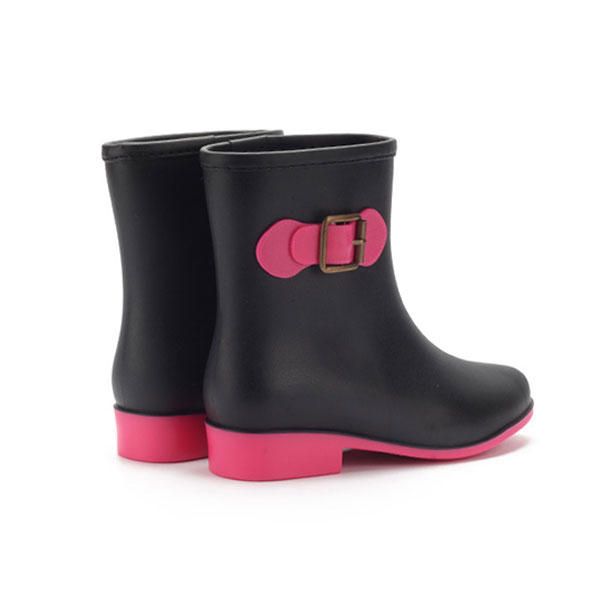 Botas De Lluvia Para Mujer Botas Cortas De Tobillo Antideslizantes Impermeables Informales