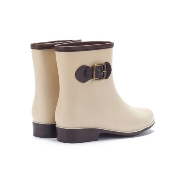 Botas De Lluvia Para Mujer Botas Cortas De Tobillo Antideslizantes Impermeables Informales