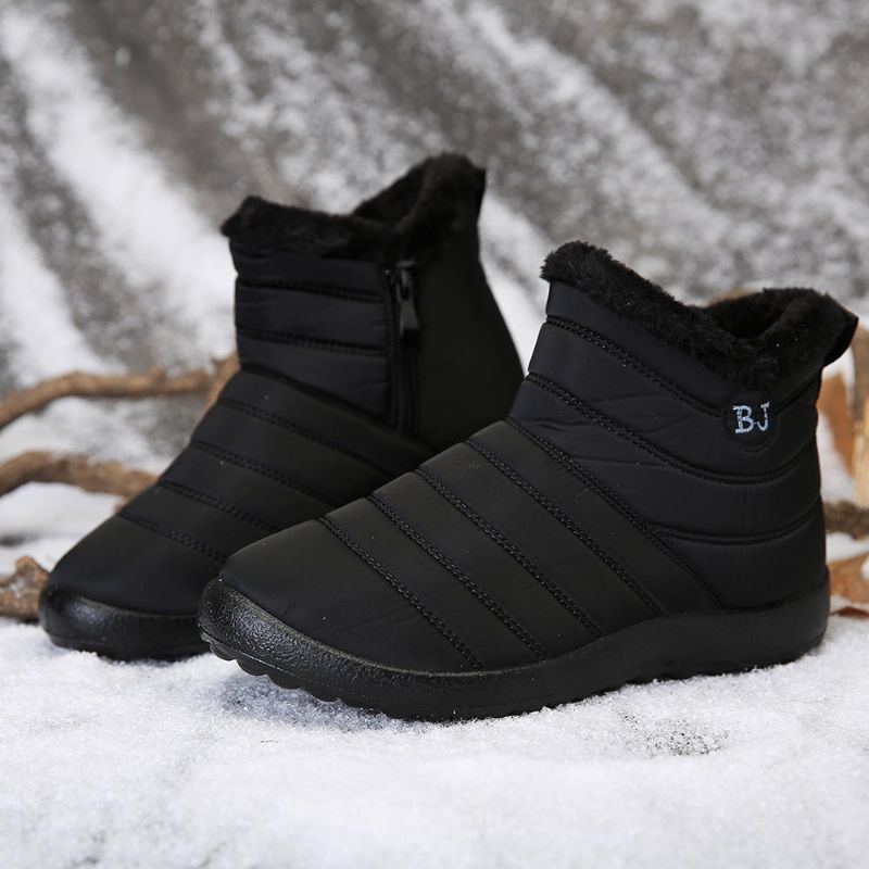 Botas De Nieve Cálidas De Suela Blanda Resistentes Al Agua De Talla Grande Para Mujer