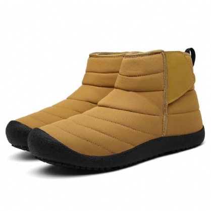 Botas De Nieve Casuales De Invierno Cálido Con Forro De Felpa Resistente Al Agua Para Hombre