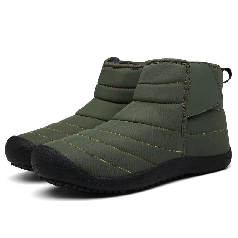 Botas De Nieve Casuales De Invierno Cálido Con Forro De Felpa Resistente Al Agua Para Hombre